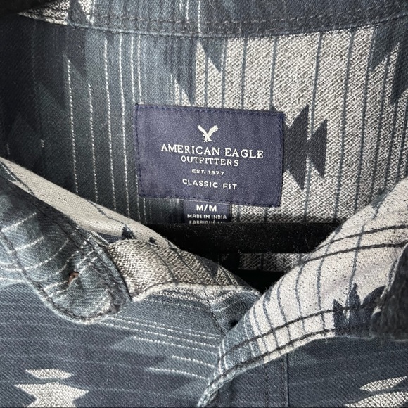 American Eagle Aztec Button Up Shirt - Picture 3 of 3